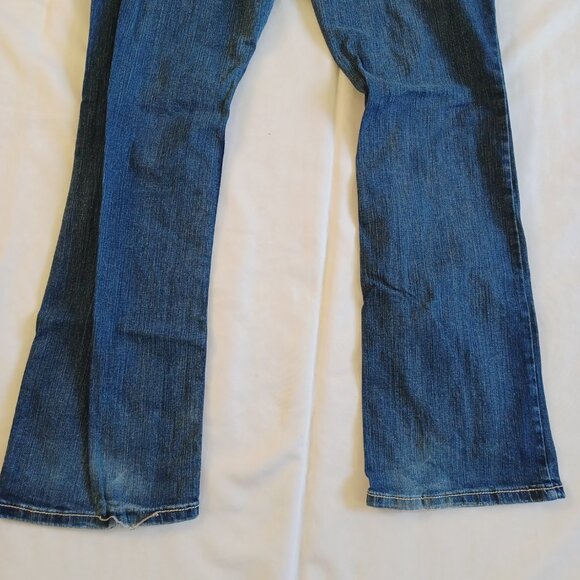 Maurices Womens Jeans Bootcut Midrise Dark Wash Stretch Size 11/12 R Size 12 - Picture 6 of 11